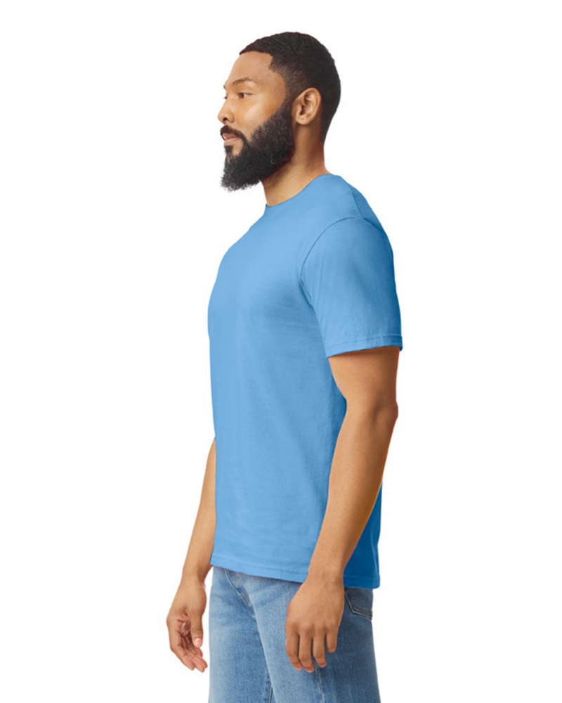 Carolina Blue Men's Gildan 64000 T-Shirts | WZBP18095