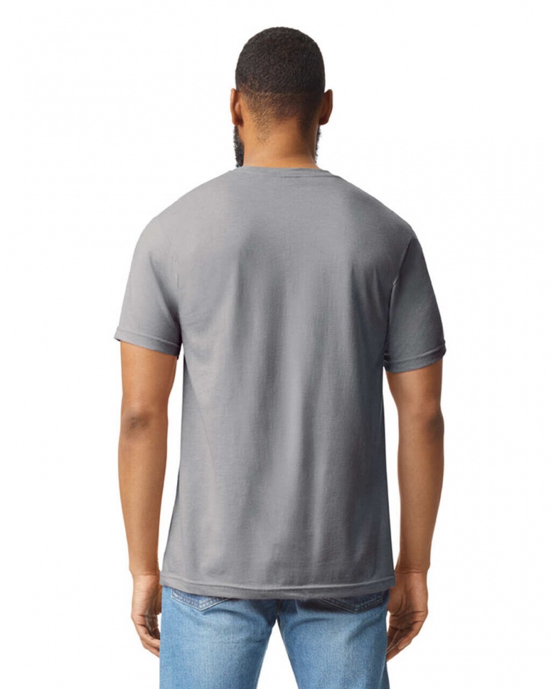 Cement Men's Gildan 67000 CVC T-Shirts | ZTUL10278