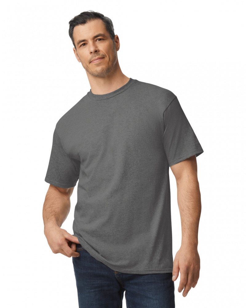 Charcoal Men\'s Gildan 2000T Tall T-Shirts | MTLG08729