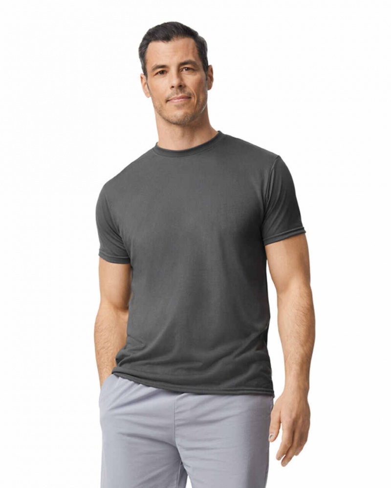 Charcoal Men\'s Gildan 42000 T-Shirts | DTNB93457