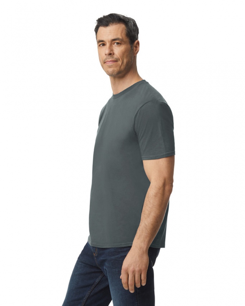 Charcoal Men's Gildan 980 T-Shirts | ZNCD25671