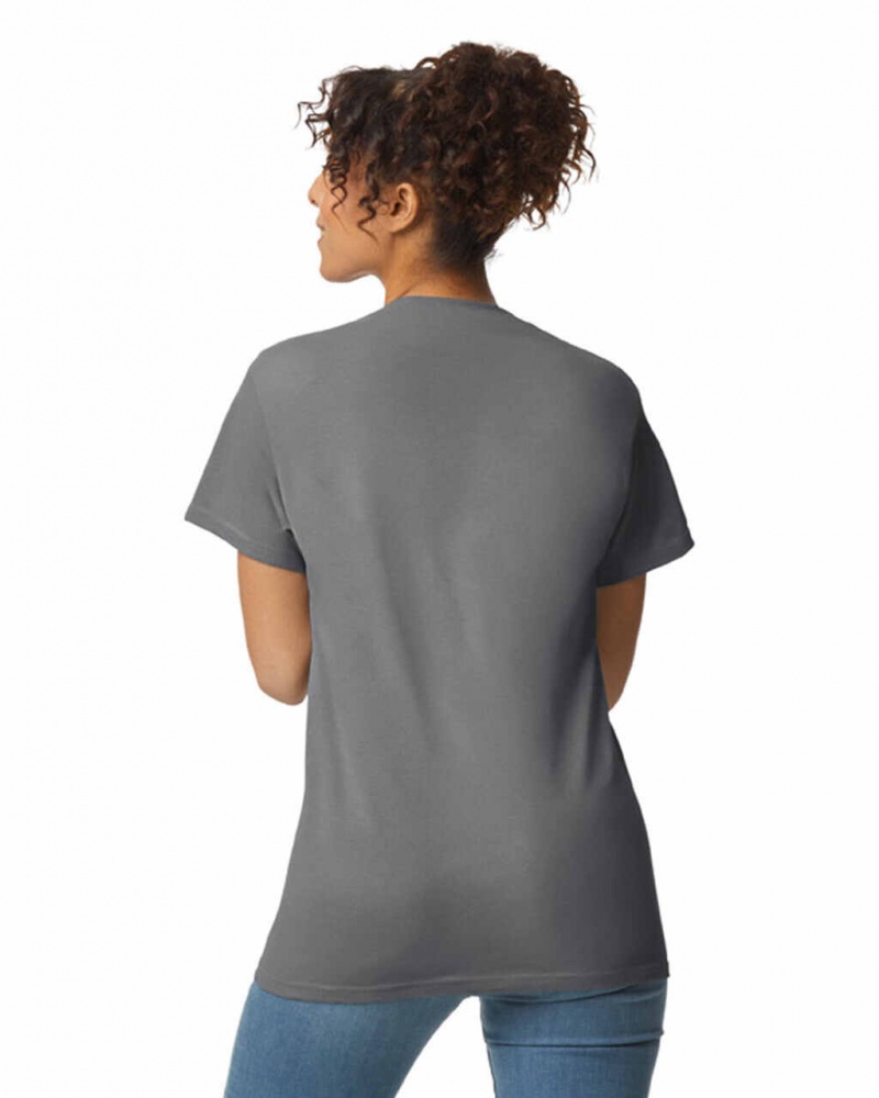 Charcoal Women's Gildan 2300 with Pocket T-Shirts | UIKY79543