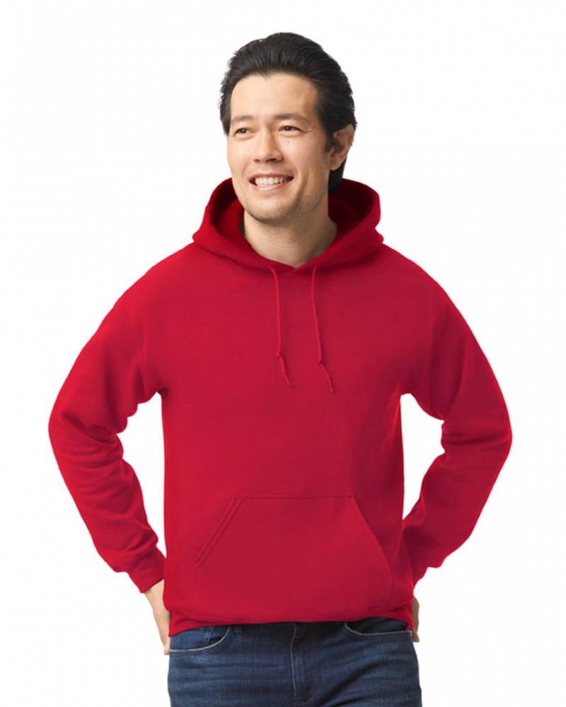 Cherry Red Men\'s Gildan 18500 Hoodie | JSUI20167