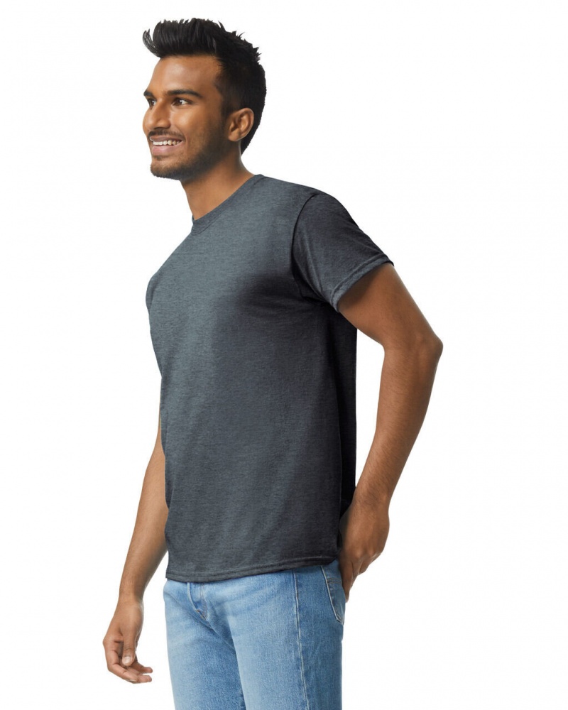 Dark Heather Men's Gildan 2000 T-Shirts | WDMP93480