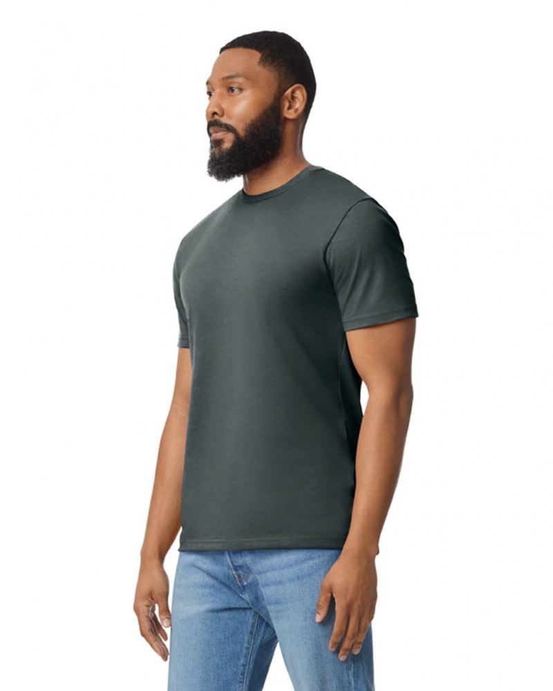 Dark Heather Men's Gildan 980 T-Shirts | MZTP50846