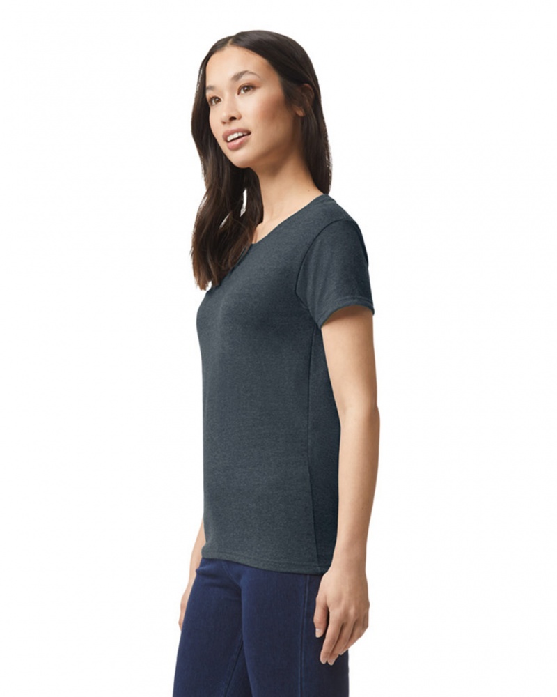 Dark Heather Women's Gildan 5000L T-Shirts | IKHG30162