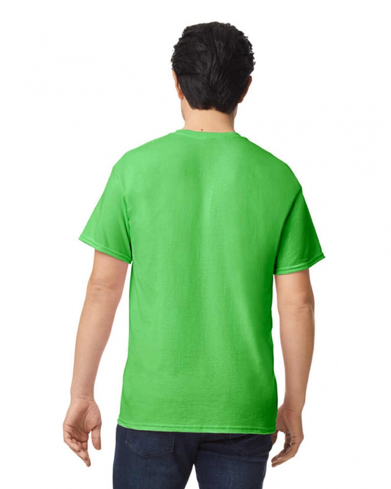 Electric Green Men's Gildan 8000 T-Shirts | EMXR20695