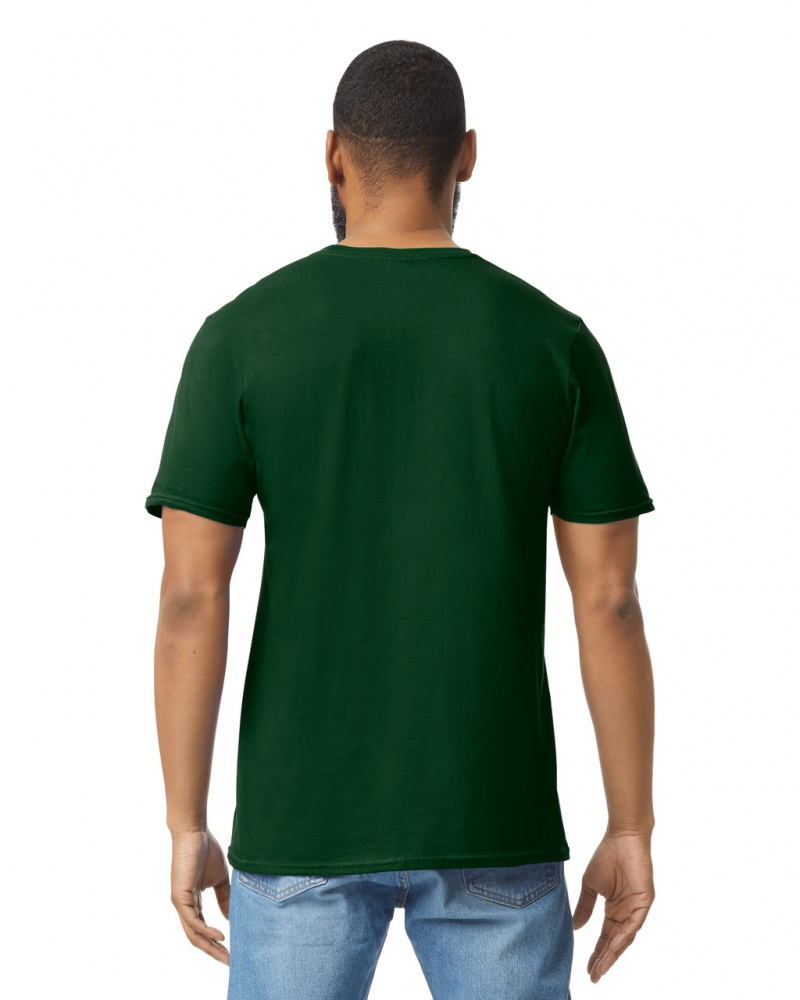 Forest Green Men's Gildan 64000 T-Shirts | EGQA69483