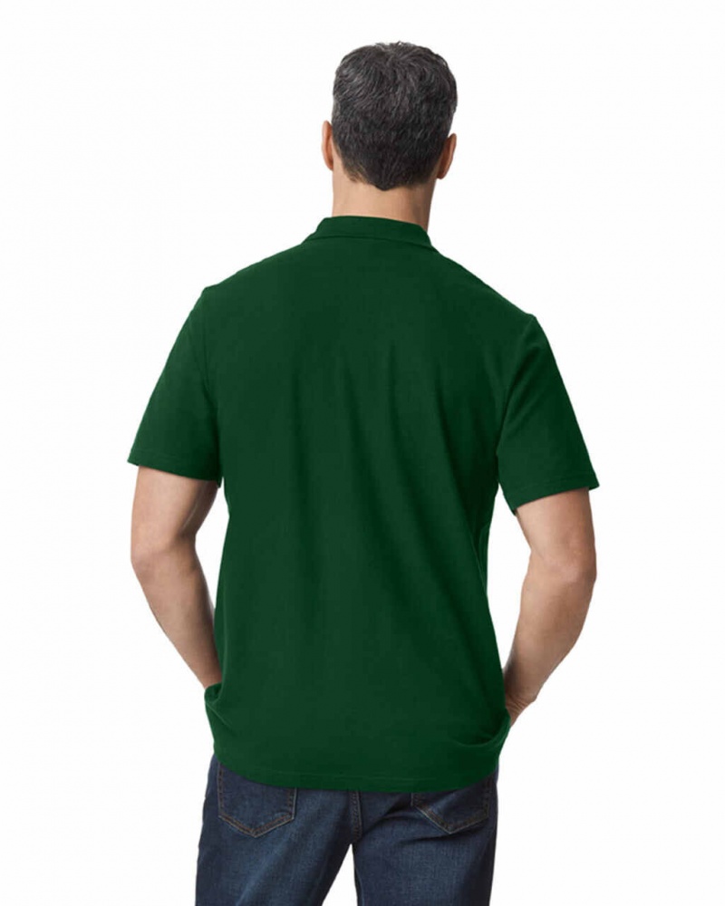 Forest Green Men's Gildan 64800 Pique Polo | KYJF73821