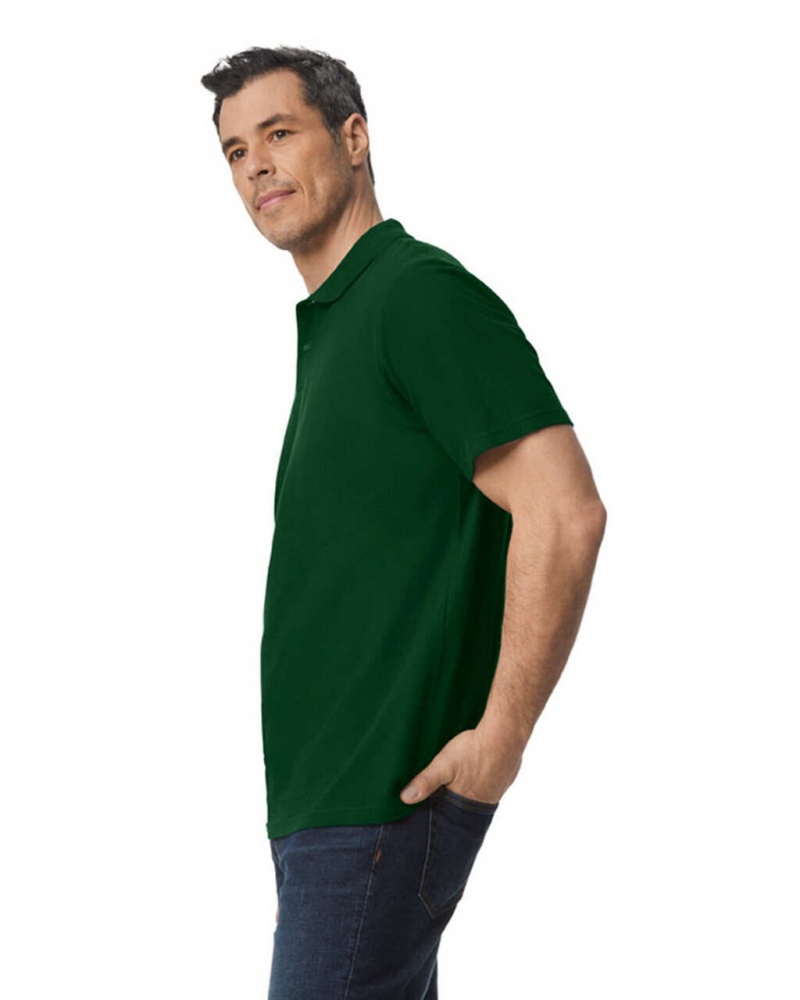 Forest Green Men's Gildan 64800 Pique Polo | KYJF73821