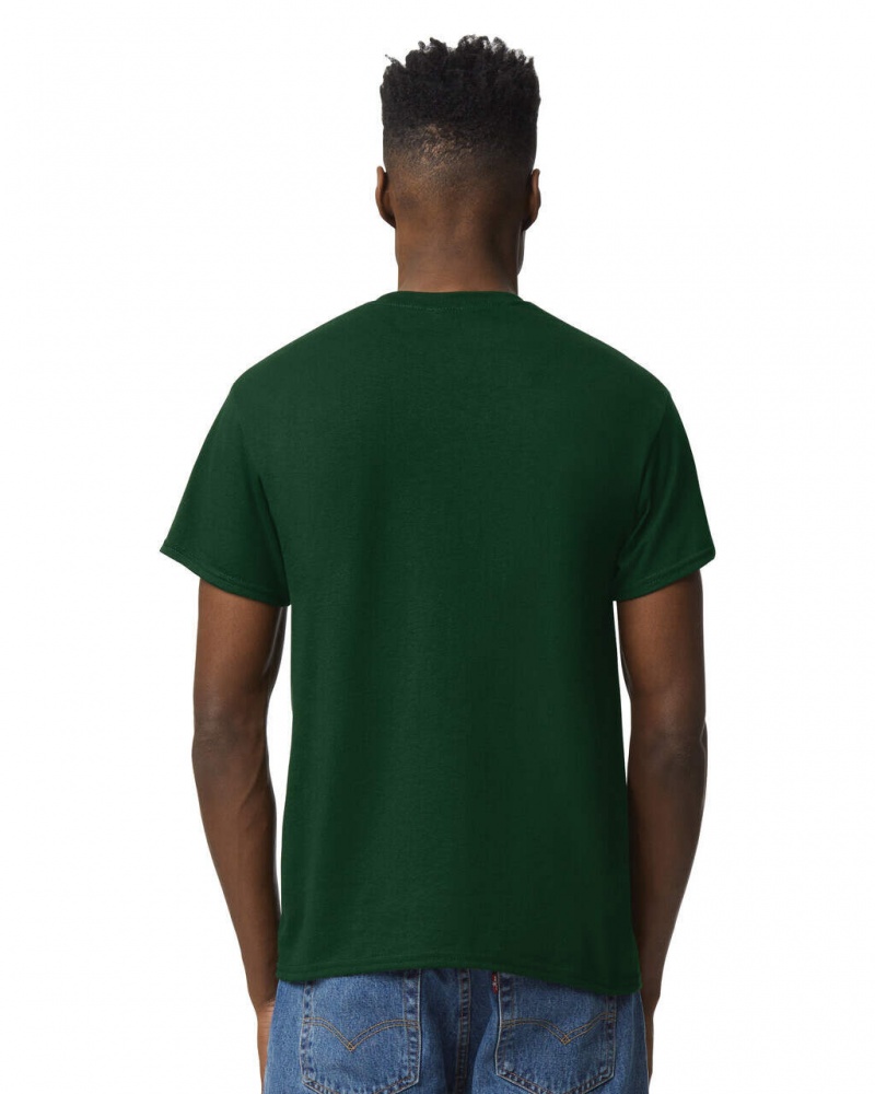 Forest Green Men's Gildan 8000 T-Shirts | FVYG14027