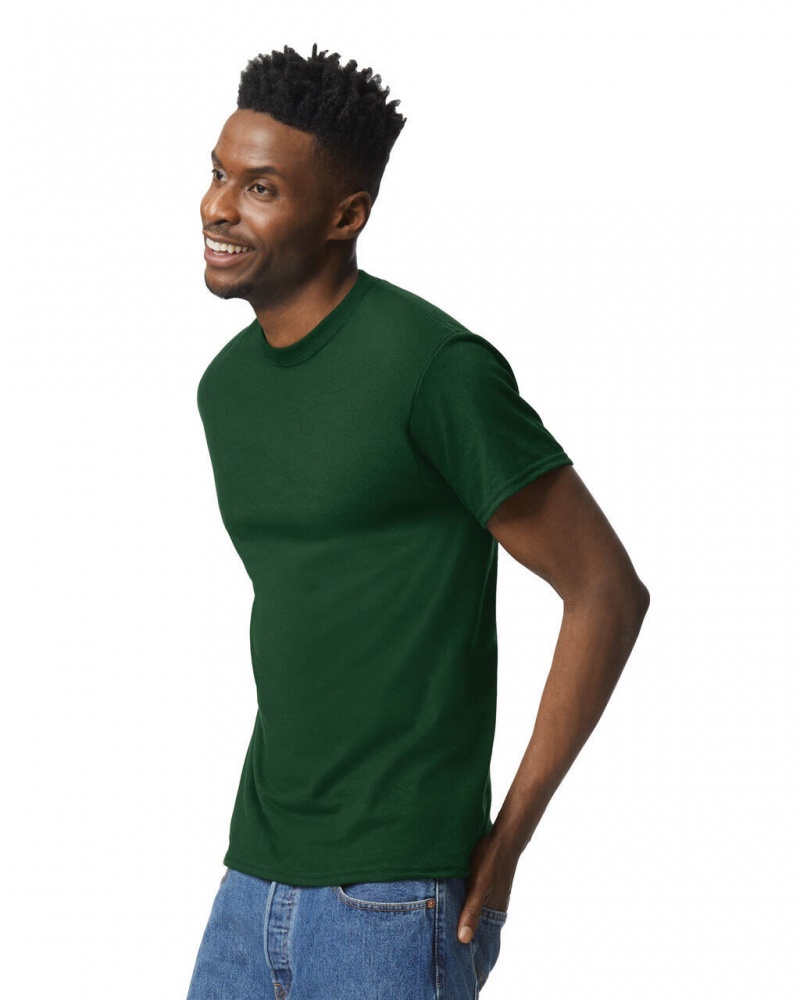 Forest Green Men's Gildan 8000 T-Shirts | FVYG14027