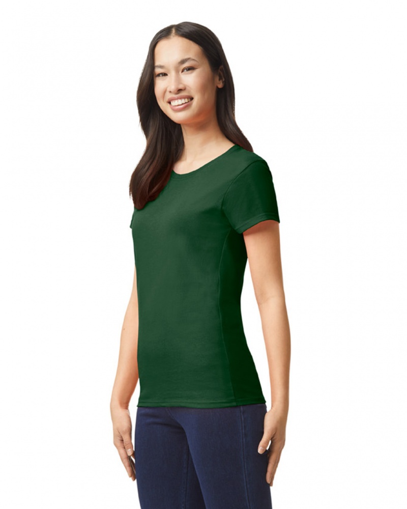 Forest Green Women's Gildan 5000L T-Shirts | TMGY14637