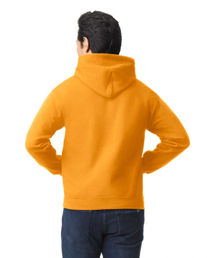 Gold Men's Gildan 18500 Hoodie Sweatshirt | QLVJ38592