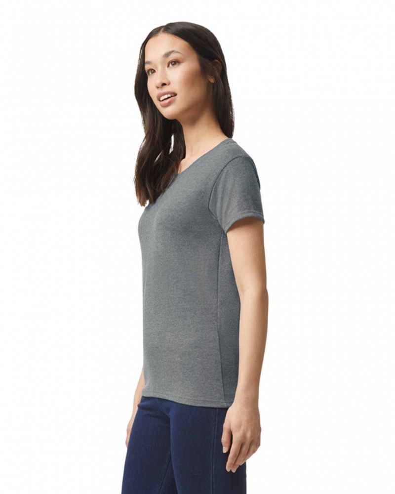 Graphite Heather Women's Gildan 5000L T-Shirts | OMFX48203