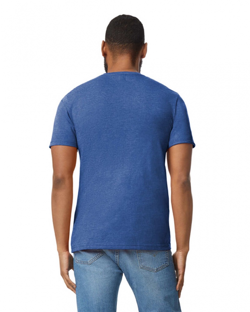 Heather Blue Men's Gildan 980 T-Shirts | GJRV60582