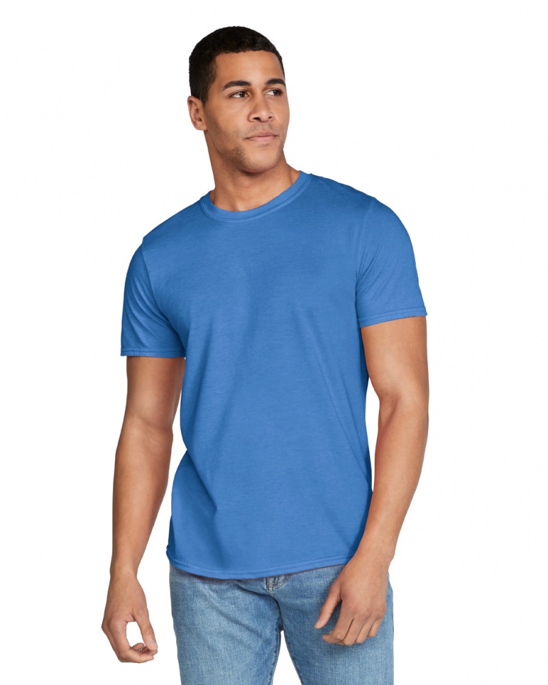 Heather Royal Men\'s Gildan 64000 T-Shirts | OAIJ54698