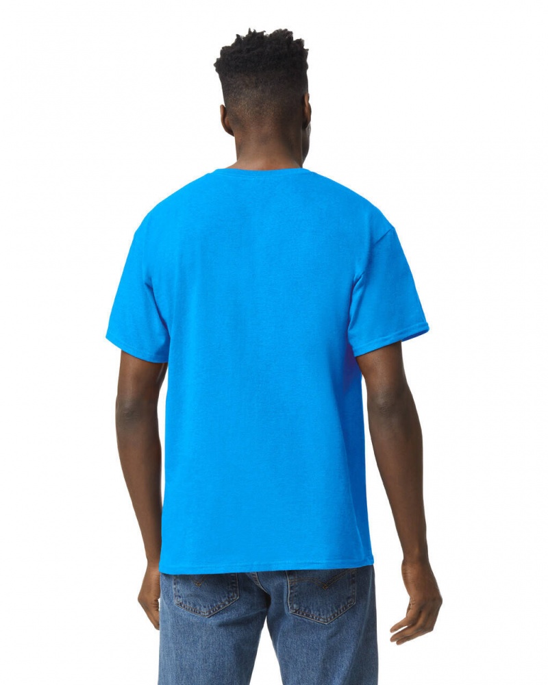 Heather Sapphire Men's Gildan 5000 T-Shirts | FWVR37106