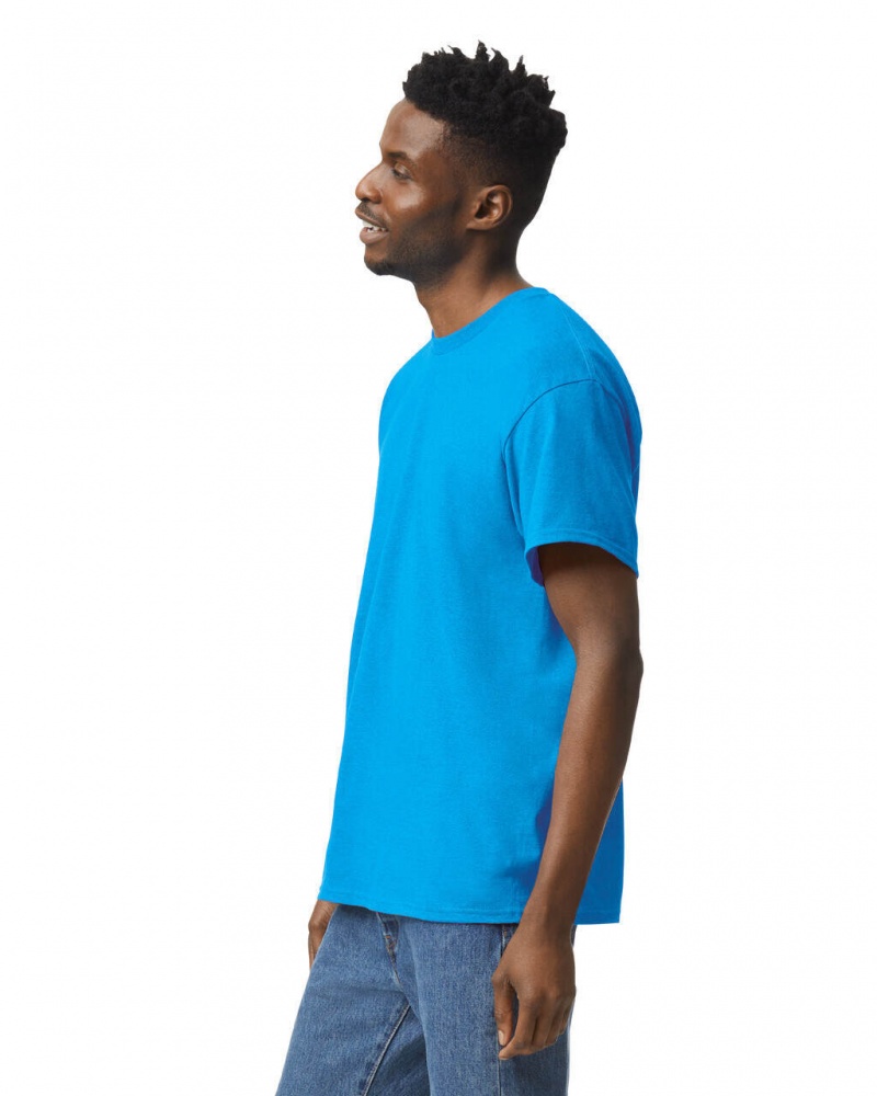 Heather Sapphire Men's Gildan 5000 T-Shirts | FWVR37106