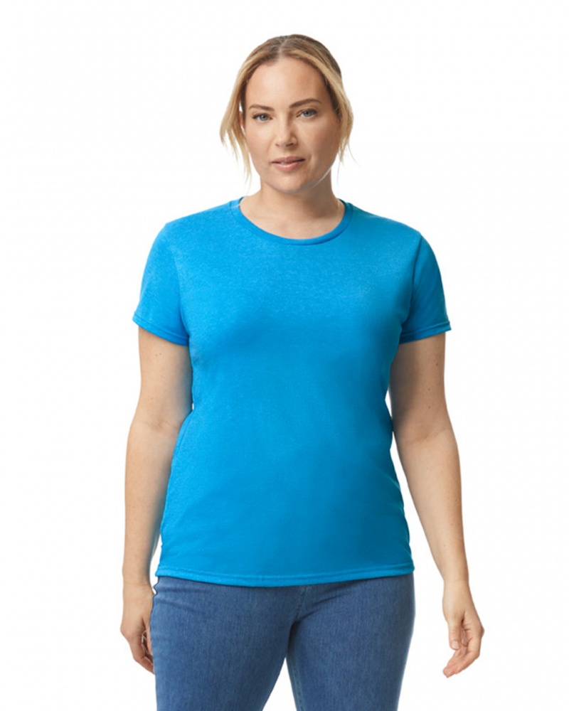 Heather Sapphire Women\'s Gildan 5000L T-Shirts | VRPC04356