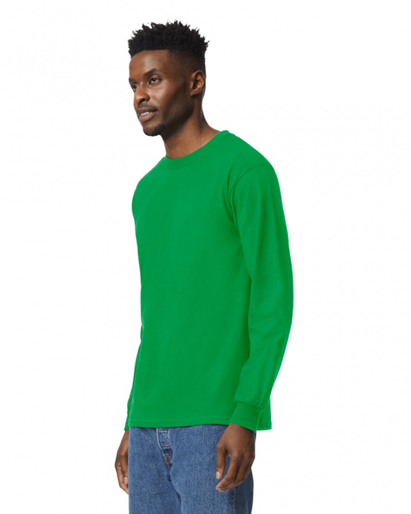 Irish Green Men's Gildan 2400 Long Sleeve T-Shirts | PUME07398