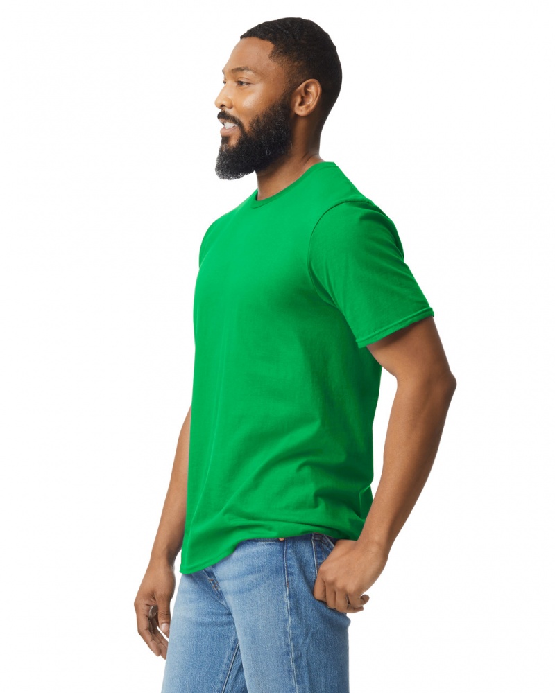 Irish Green Men's Gildan 64000 T-Shirts | VRAT98461