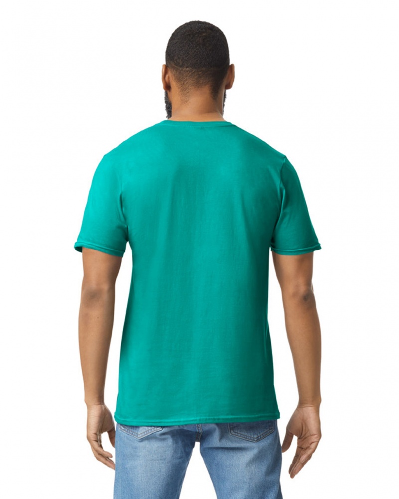 Jade Dome Men's Gildan 64000 T-Shirts | CKVG57369