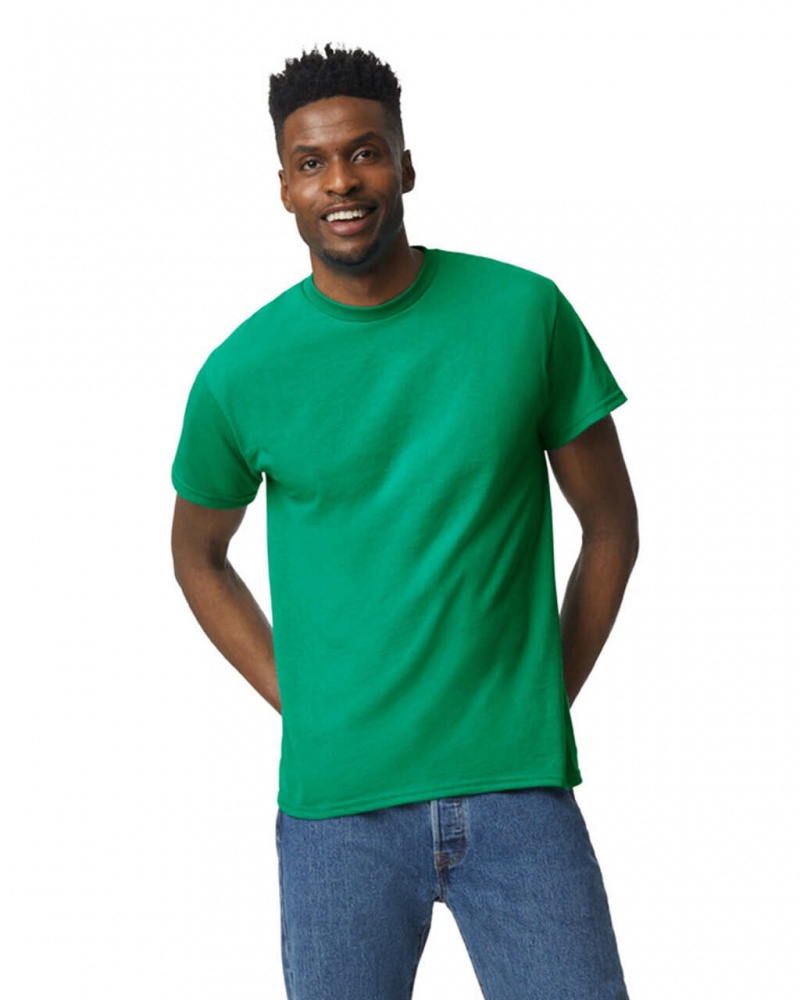 Kelly Green Men\'s Gildan 8000 T-Shirts | MCBV96732