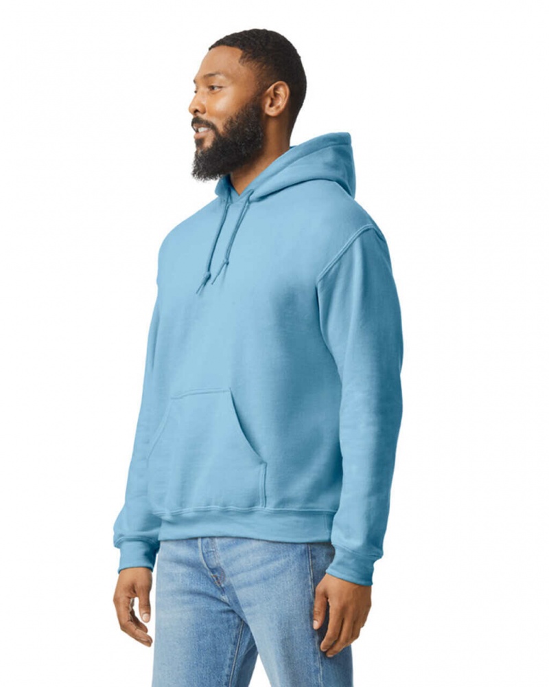 Light Blue Men's Gildan 18500 Hoodie Sweatshirt | TRKF46723