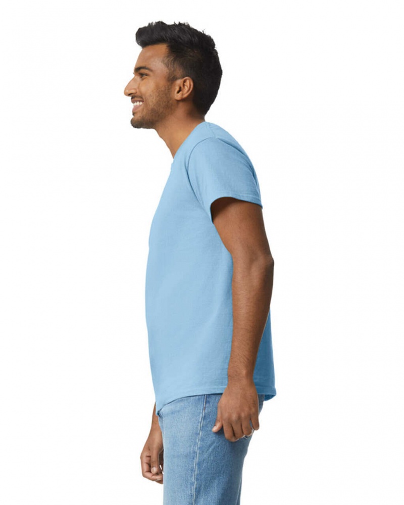 Light Blue Men's Gildan 2000 T-Shirts | HIAQ70153