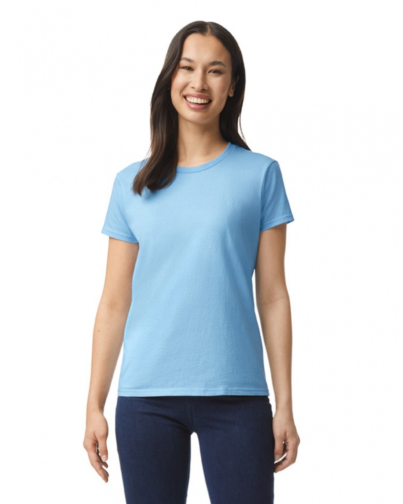 Light Blue Women\'s Gildan 2000L T-Shirts | QFGH86375