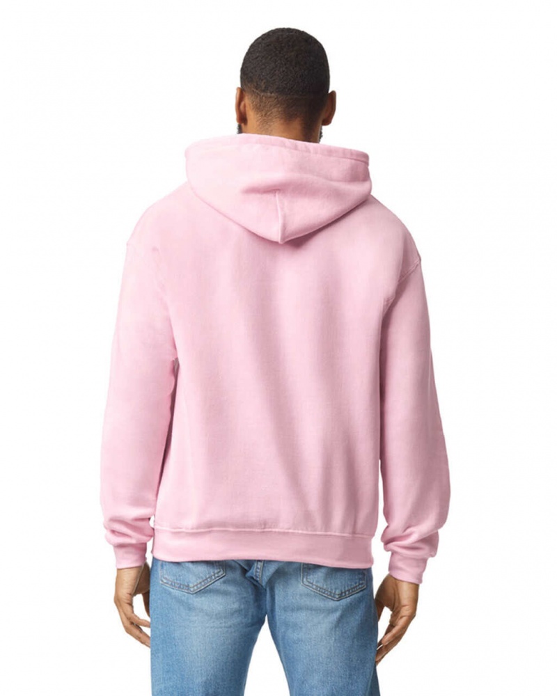 Light Pink Men's Gildan 18500 Hoodie Sweatshirt | HVEA28915