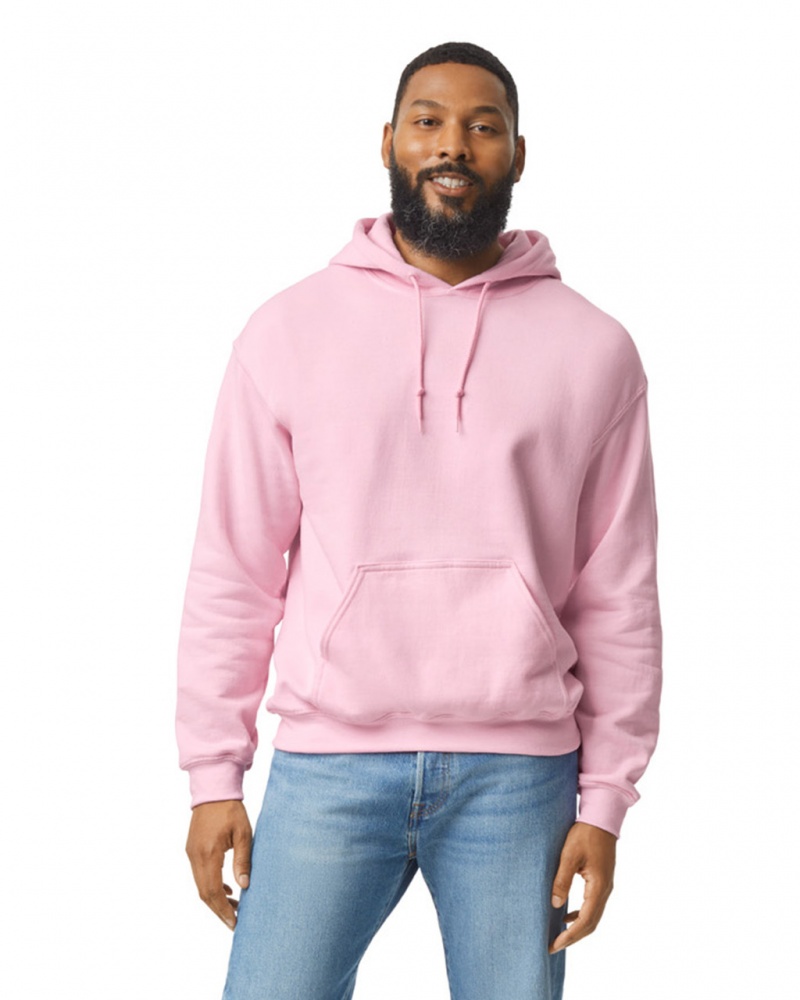 Light Pink Men\'s Gildan 18500 Hoodie | MXNG06125