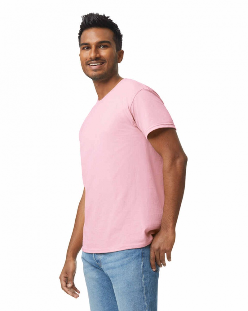 Light Pink Men's Gildan 5000 T-Shirts | HXUE35674