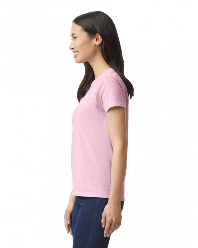 Light Pink Women's Gildan 2000L T-Shirts | TOEC38014