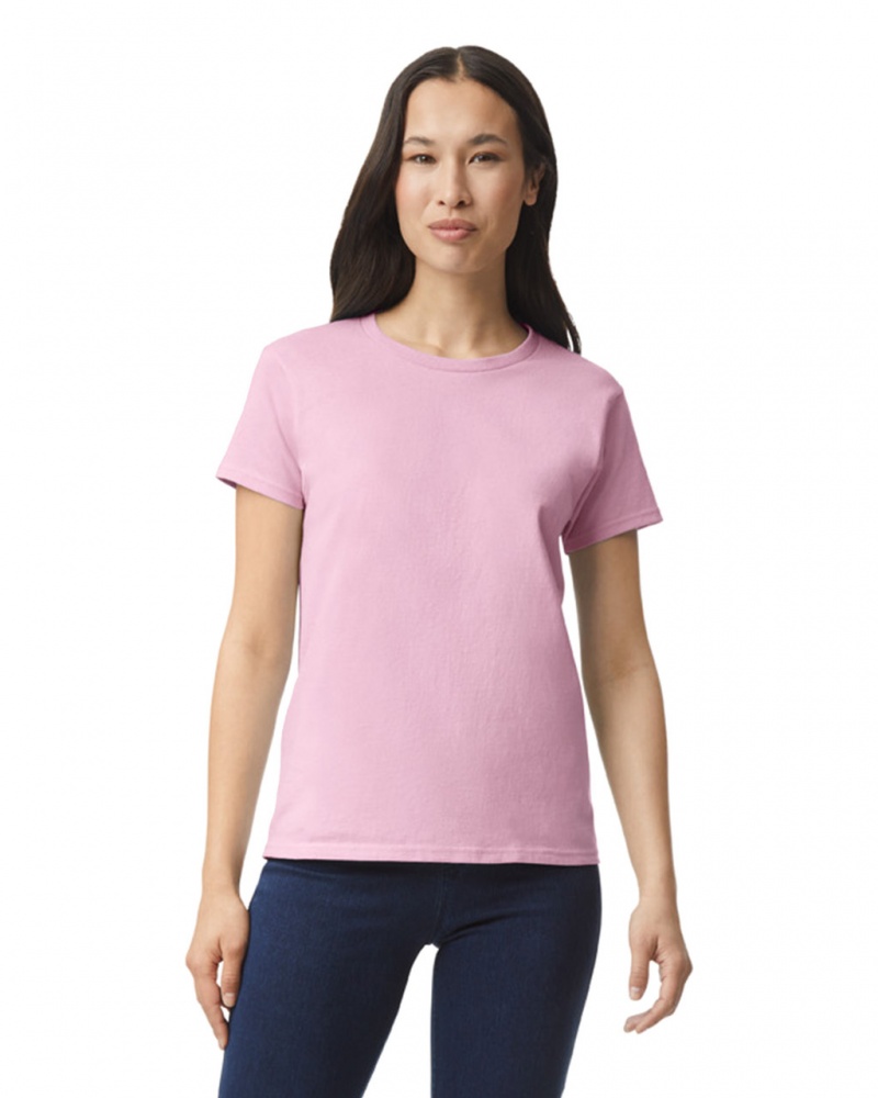 Light Pink Women\'s Gildan 2000L T-Shirts | TOEC38014