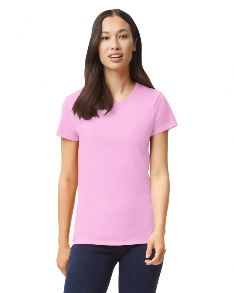 Light Pink Women\'s Gildan 5000L T-Shirts | EUHN50612