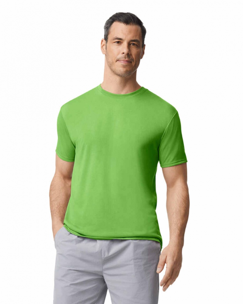 Lime Men\'s Gildan 42000 T-Shirts | MZHJ54017