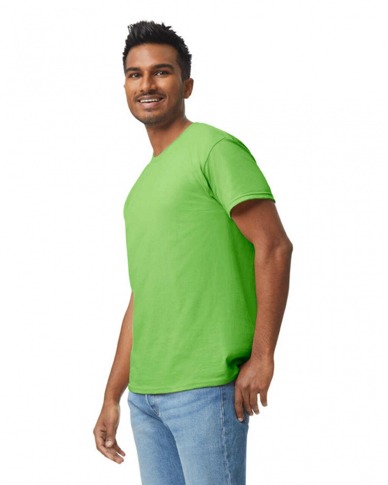 Lime Men's Gildan 5000 T-Shirts | HVDE62971