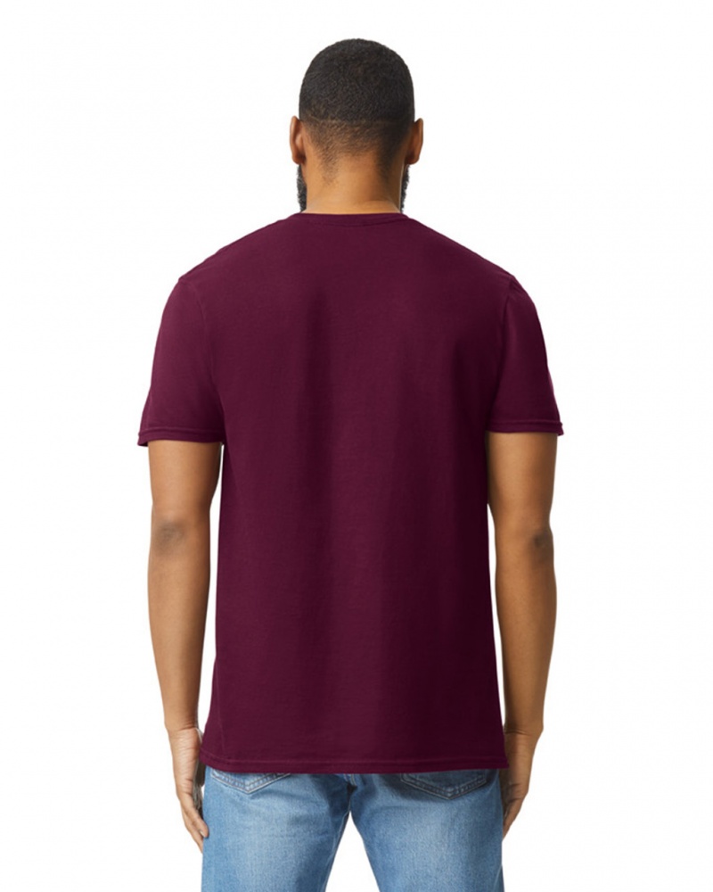 Maroon Men's Gildan 64000 T-Shirts | MDYT25087