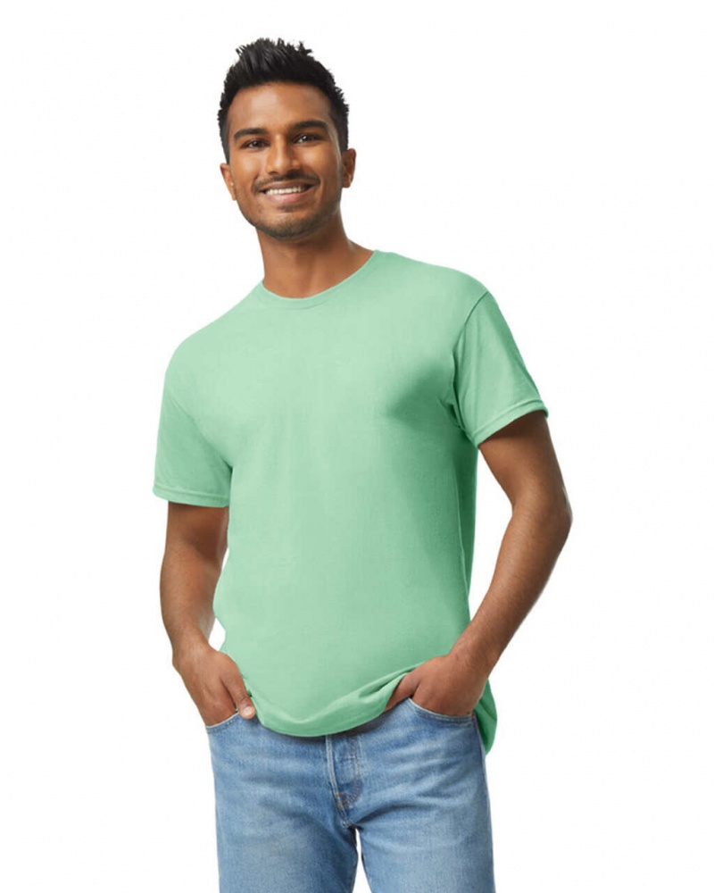 Mint Green Men\'s Gildan 5000 T-Shirts | FIWD08427