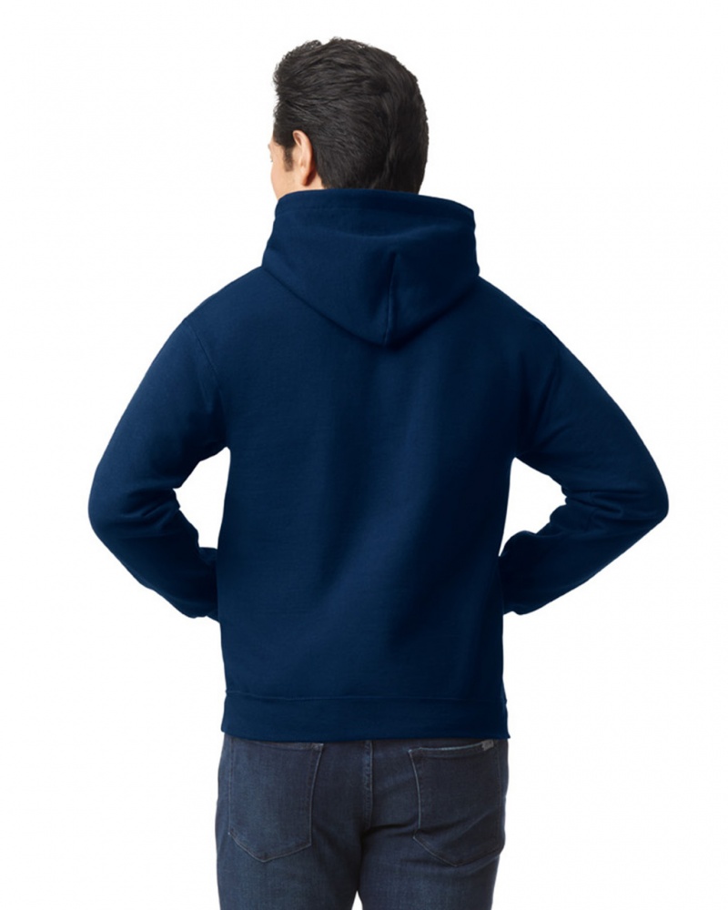 Navy Men's Gildan 18500 Hoodie | IKQL96152