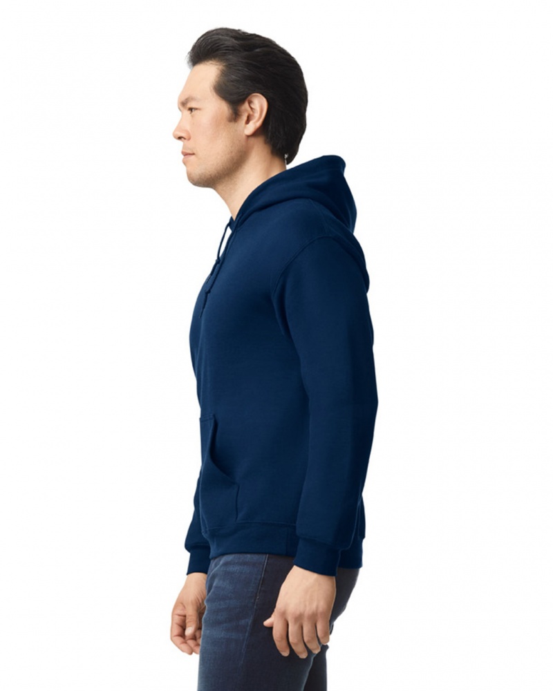 Navy Men's Gildan 18500 Hoodie | IKQL96152