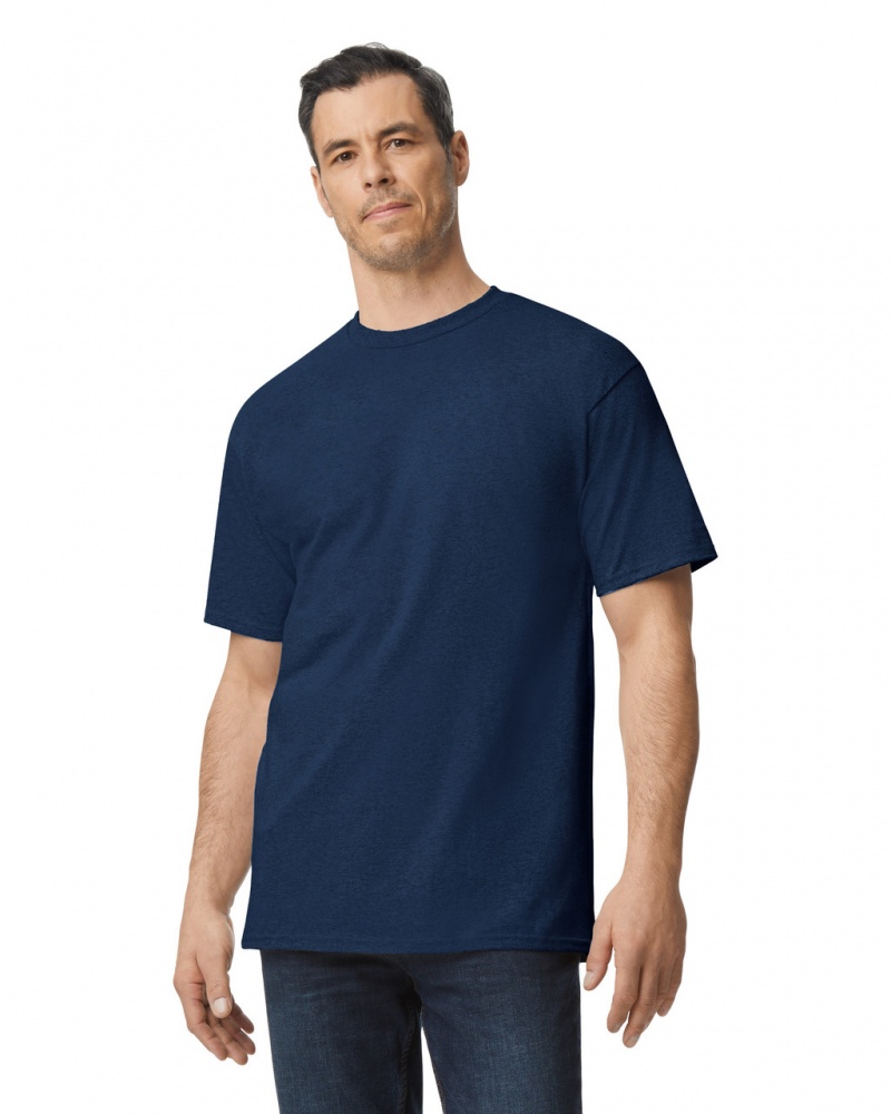 Navy Men's Gildan 2000T Tall T-Shirts | EOZV70934