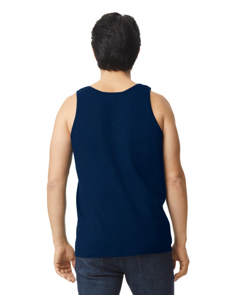 Navy Men's Gildan 2200 Tanks | NQFJ07416