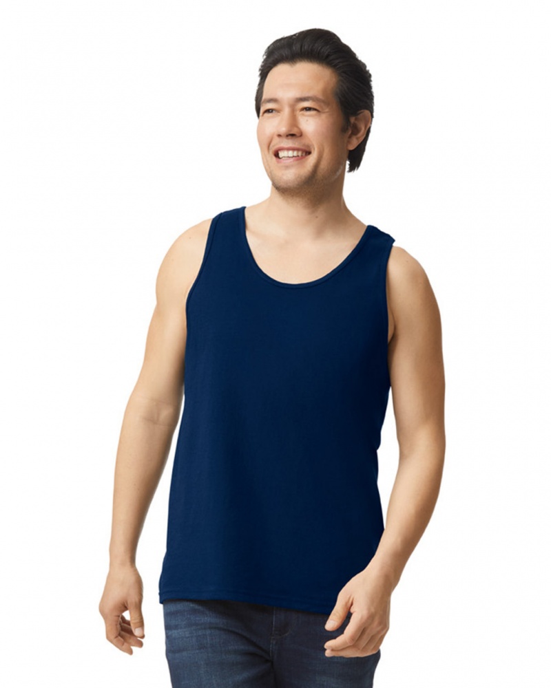 Navy Men\'s Gildan 2200 Tanks | NQFJ07416