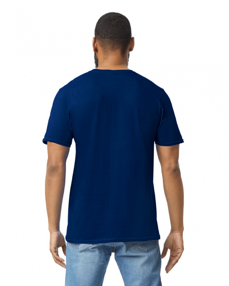 Navy Men's Gildan 64000 T-Shirts | IZFE47650