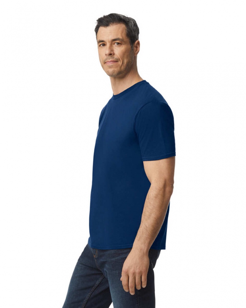 Navy Men's Gildan 980 T-Shirts | CSGF31645