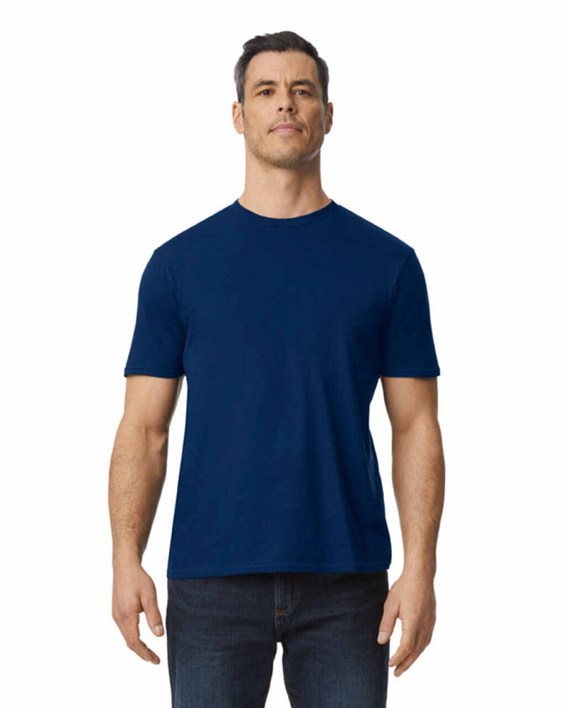 Navy Men\'s Gildan 980 T-Shirts | CSGF31645