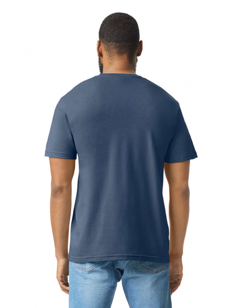 Navy Mist Men's Gildan 67000 CVC T-Shirts | RGMF20814